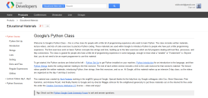 Google's Python Class - Educational Materials — Google Developers